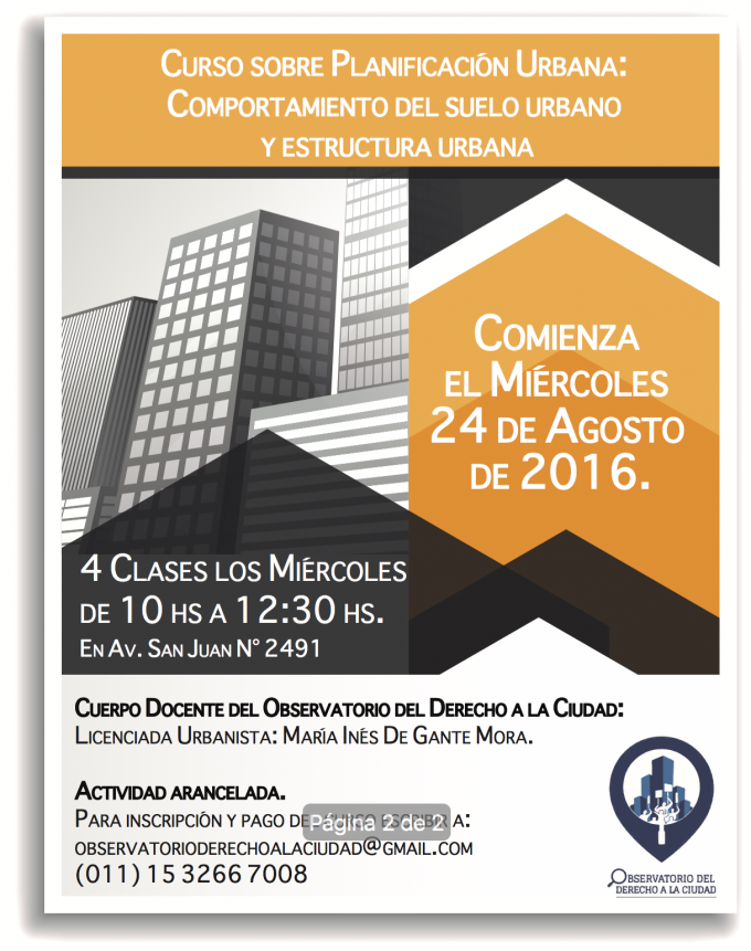 Curso sobre Planificación Urbana: Comportamiento del suelo urbano y ...